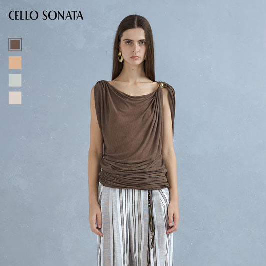 Asymmetric Twist Cape Top
