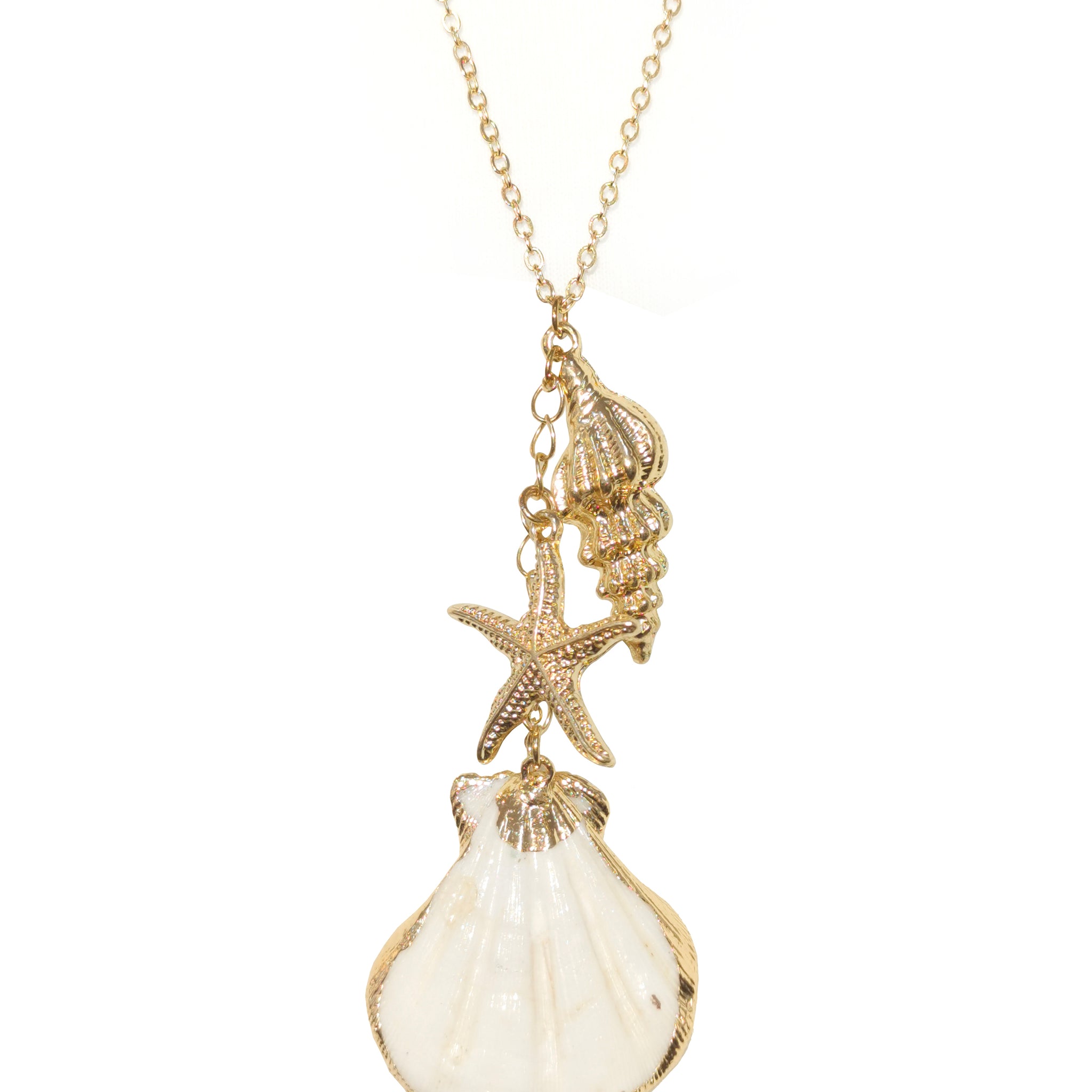 Gold-Plated Ocean Shell Necklace