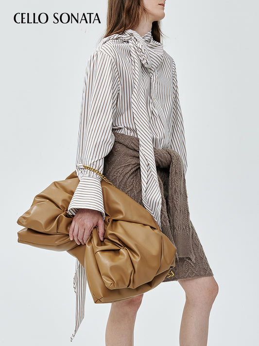 Striped Ribbon Shirt
