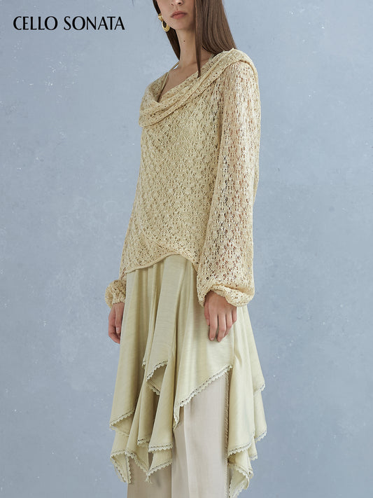 Hooded Knitted Top