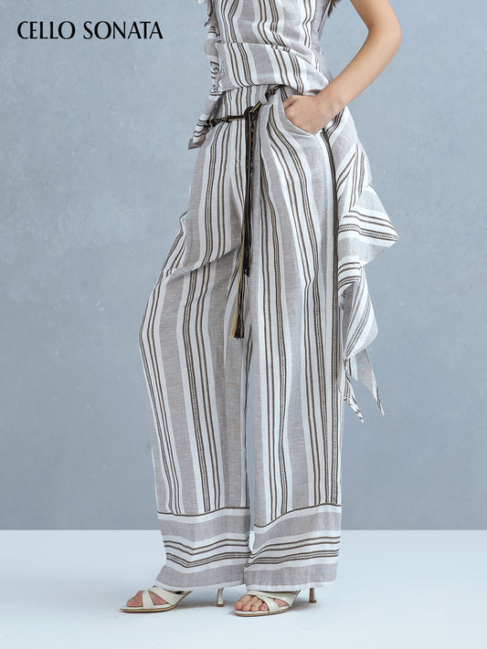 Striped Linen Trousers