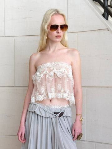 Versatile Lace Ruched Skirt