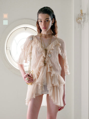 Lace Ruffle Top