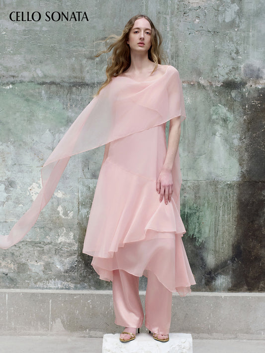 Tulle ribbon dress