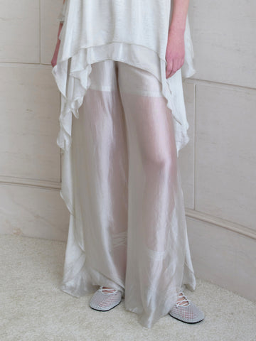 Slit Ruffled Trousers