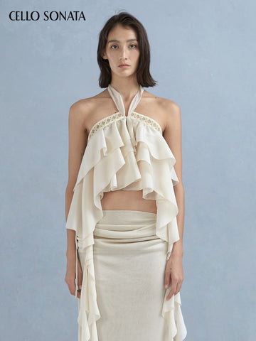 Ruffle Halter Top