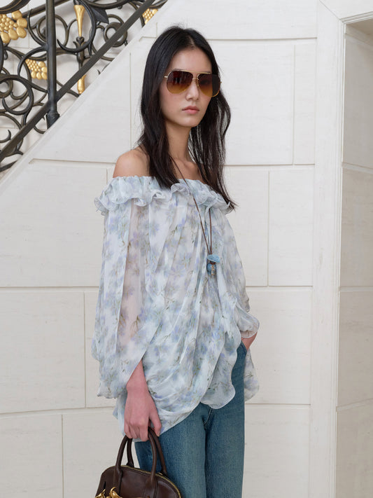 Printed Cape Top