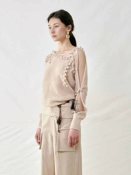 Mohair Crochet Sweater