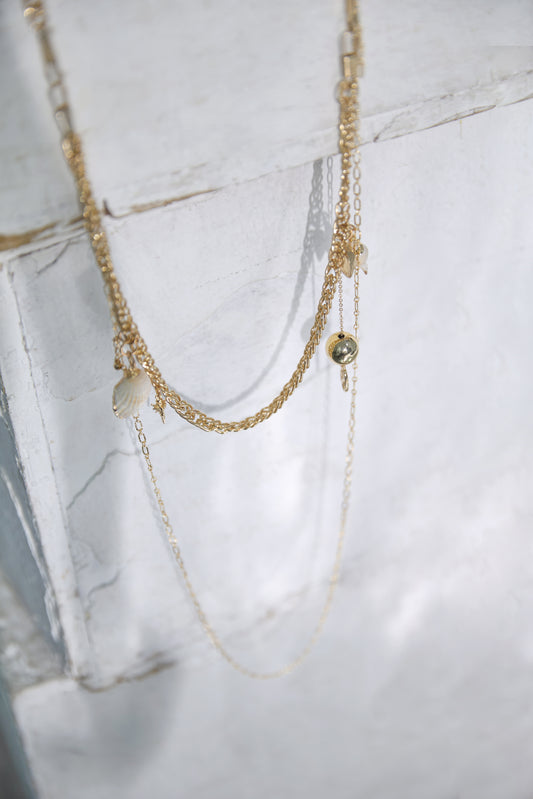 Gold-Plated Ocean Shell Waist Chain