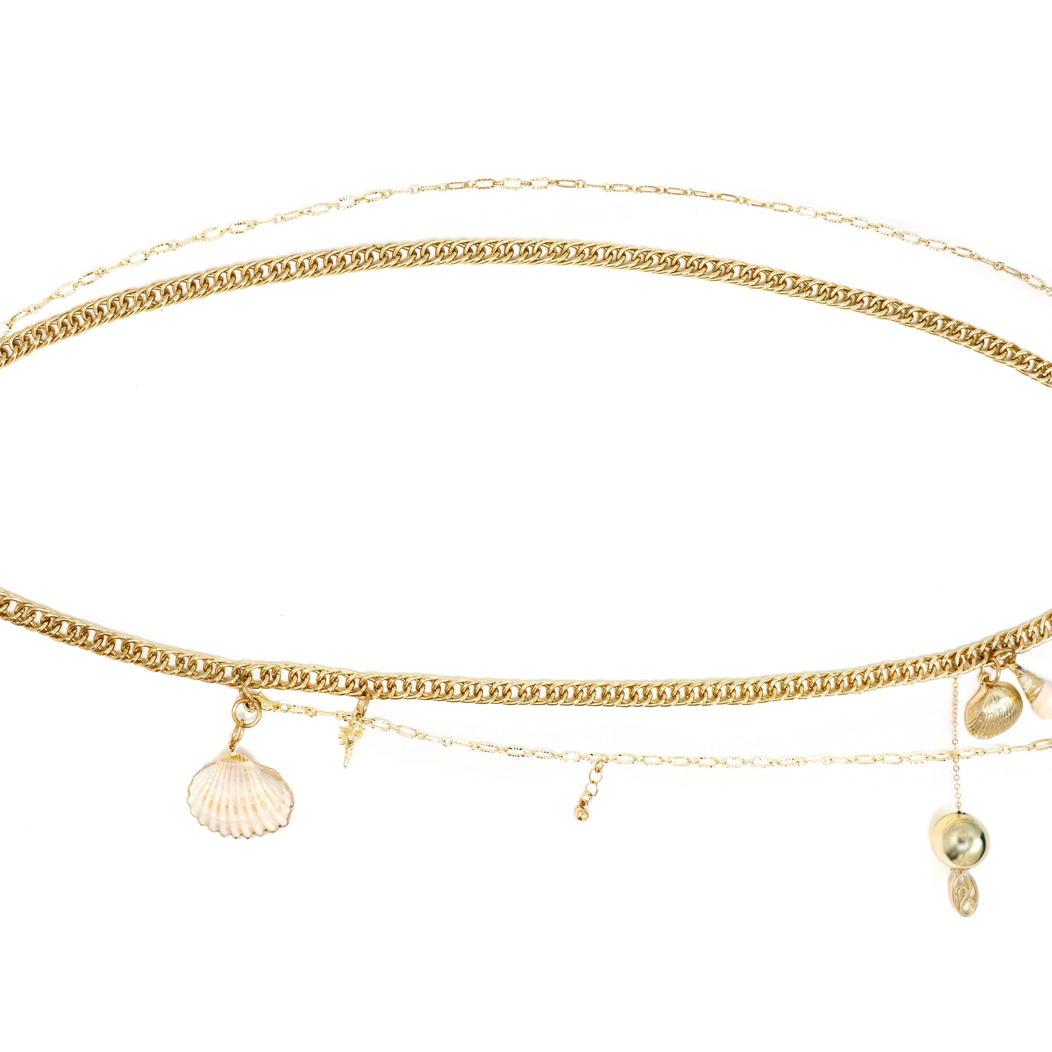 Gold-Plated Ocean Shell Waist Chain