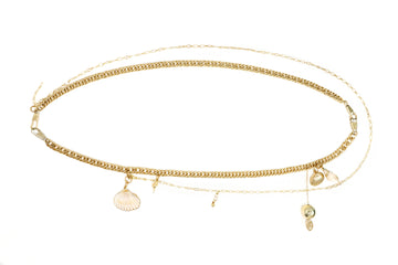 Gold-Plated Ocean Shell Waist Chain