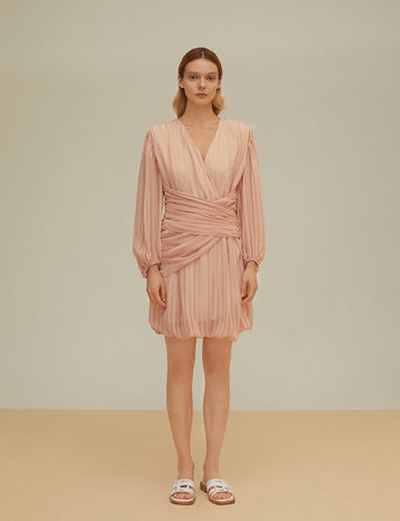 V-Neck Wrap Dress