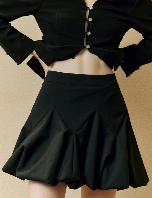 Tulip wool skirt
