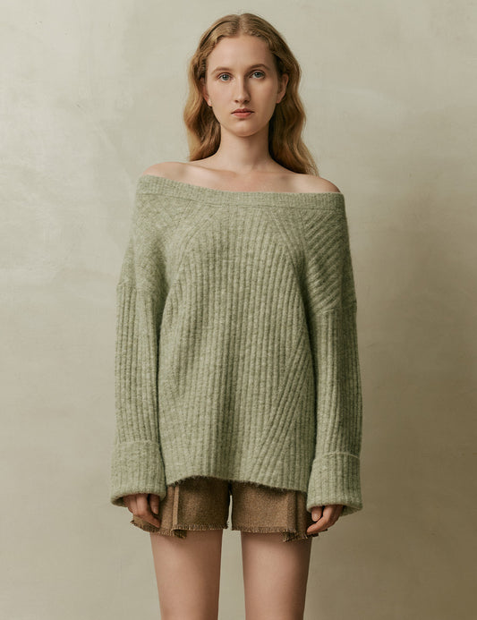 Two piece knitted top