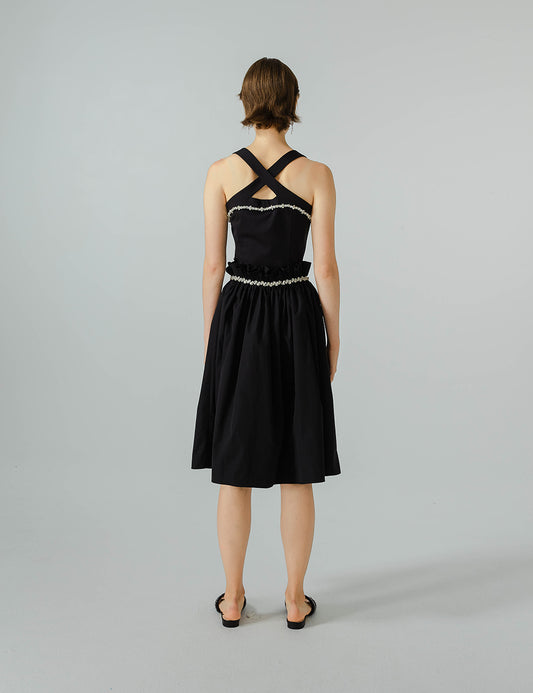 Black Umbrella Shape Skirt